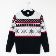 Свитер новогодний вязанный KAFTAN "Snow"