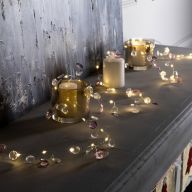 Гирлянда «Мишура» 2 м роса с насадками «Лепестки»