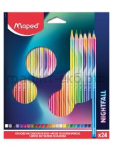 Карандаши цв.24цв.Maped NIGHTFALL трехгранные 831702