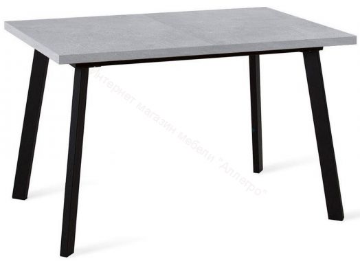 Стол Dikline HB120 Бетон (ЛДСП EGGER)/опоры черные