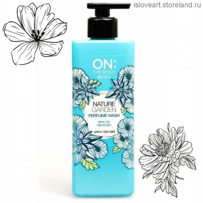 Парфюмированный гель для душа ON THE BODY Nature Garden Perfume Wash, 500мл.