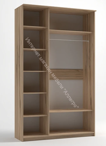 Шкаф "Дуэт Люкс" 3-х створчатый с зеркалом (Дуб вотан)