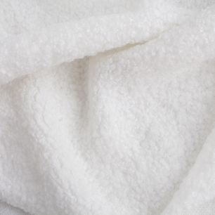 Мех барашка искусственный  (мелкое букле)  - белый 50х37 см