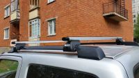 Багажник на рейлинги Suzuki Jimny, Евродеталь, аэродинамические дуги