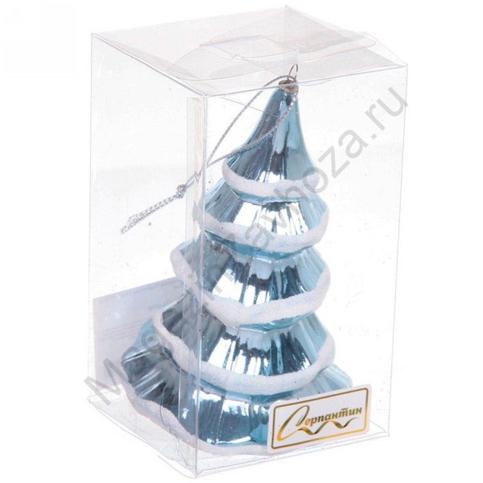 Ел.укр. Сказочная ёлка 7*7*11,5 см, голубой 916-0713