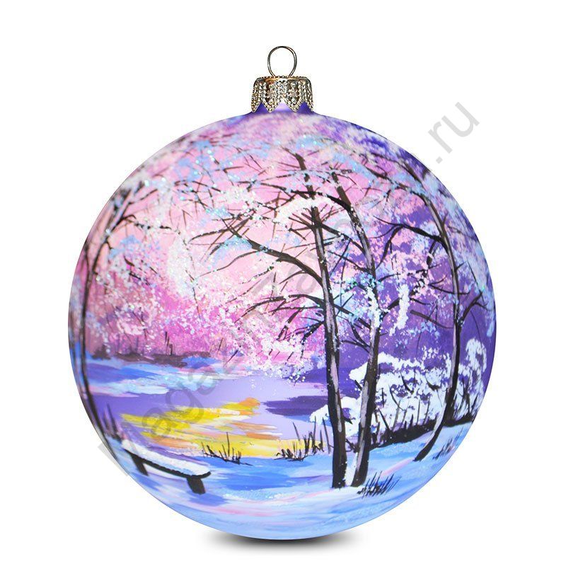 Шар 100мм Роскошный иней