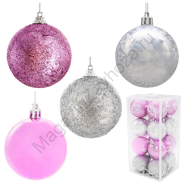 Елочный набор Шары 6 см. МК-21046 16 шт