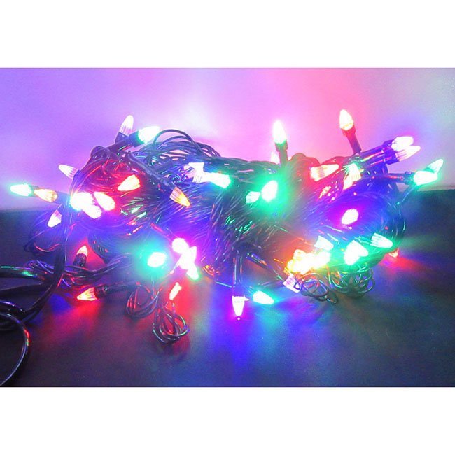 Электрическая гирлянда Нить 300л LED 8реж 21м цветной МК-19031