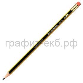 Карандаш ч/г STAEDTLER Noris HB с ластиком 122-HB