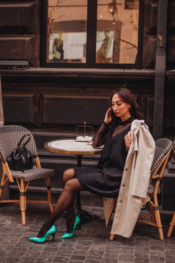 Платье Agio черное