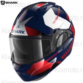 Шлем Shark Evo GT Tekline, Сине-бело-красный
