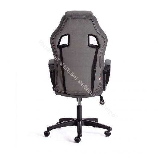 Кресло DRIVER (22) флок/ткань, серый/серый, 29/TW-12