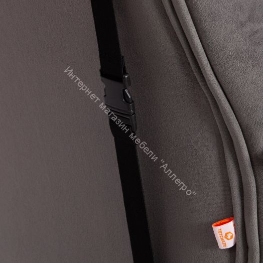 Кресло DRIVER (22) флок/ткань, серый/серый, 29/TW-12