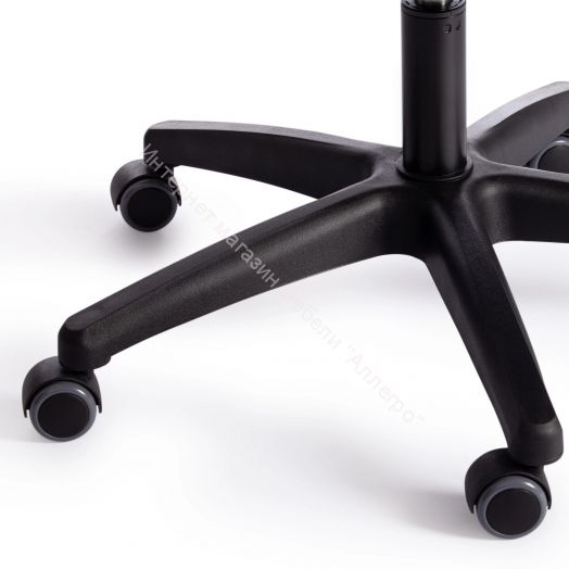 Кресло DRIVER (22) флок/ткань, черный/серый, 35/TW-12