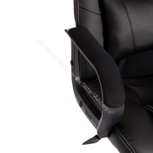 Кресло DRIVER (22) кож/зам/ткань, черный/черный , 36-6/TW-11