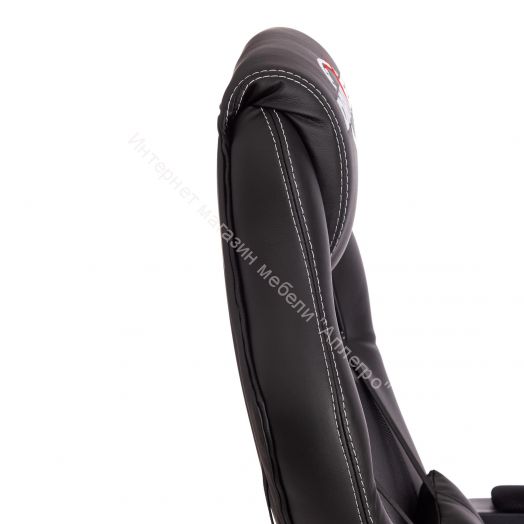 Кресло DRIVER (22) кож/зам/ткань, черный/черный , 36-6/TW-11