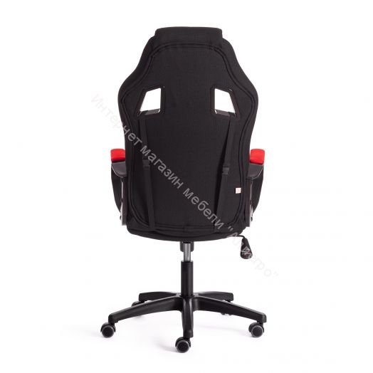 Кресло DRIVER (22) ткань, черный/красный, 2603/TW-08