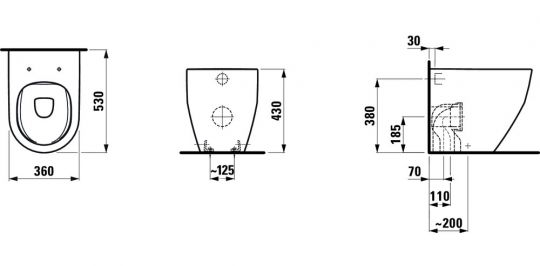 Laufen Pro унитаз 8.2295.6