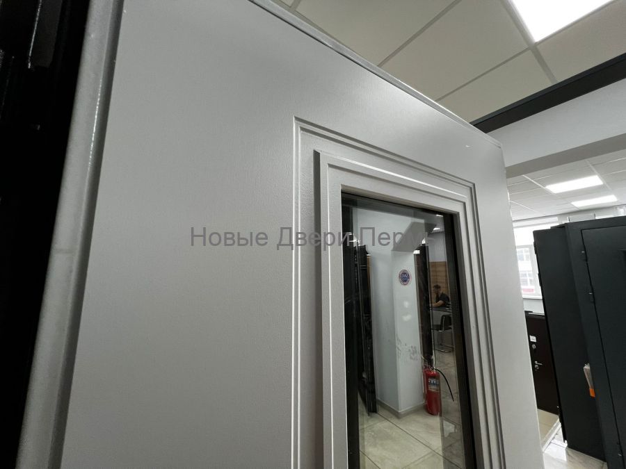 Коттедж-4 Termo Букле графит  (терморазрыв) уличная дверь стеклопакет/терморазрыв