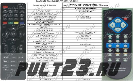 MARANTZ ZK413V0010, VP-12S1, VP-12S2
