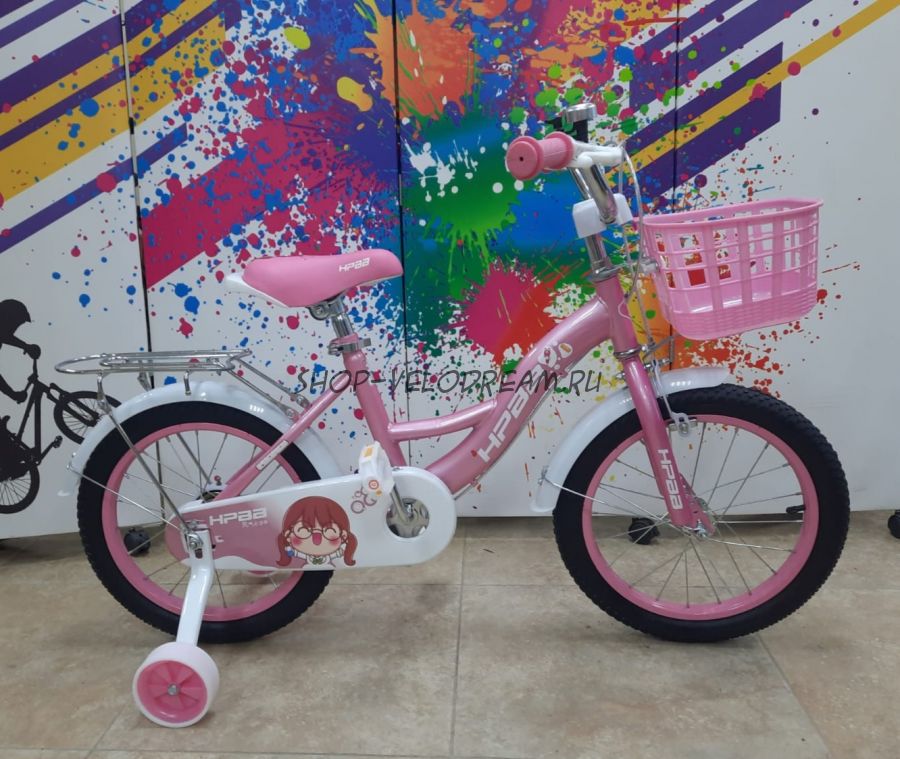 Велосипед детский 14" 1 скорость розовый
