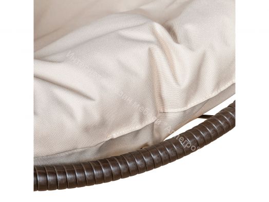 Подвесное Кресло Leset Эва каркас Коричневый подушка Бежевая