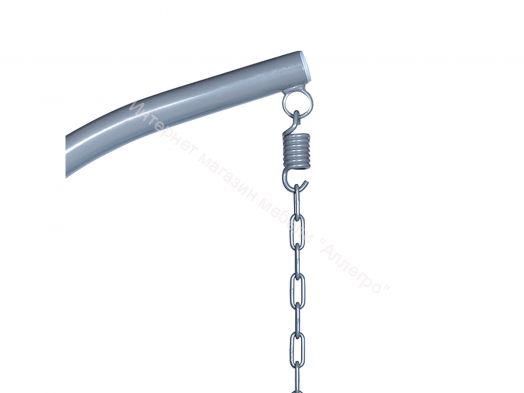 Подвесное Кресло Leset Эва каркас Серый металлик подушка Бирюза яркая