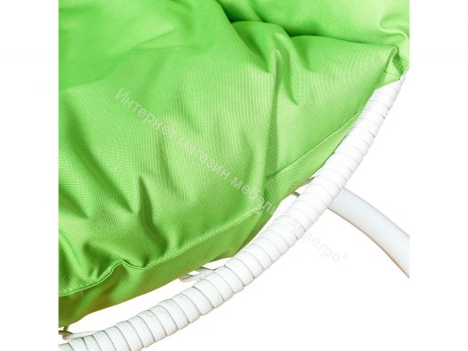 Подвесное Кресло Leset Луна каркас Белый подушка Зеленое яблоко