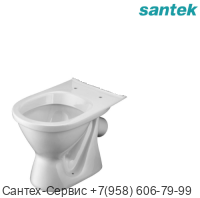 1.WH30.1.859 Чаша унитаза Santek Алькор с диагональным выпуском, антивсплеск