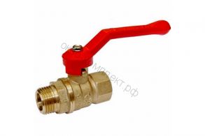 КРАН  шар.  !ЖЕЛТЫЙ! AQUALINK 3/4" ВР-НР РЫЧАГ