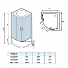 Душевая кабина WW500 HALLE 804