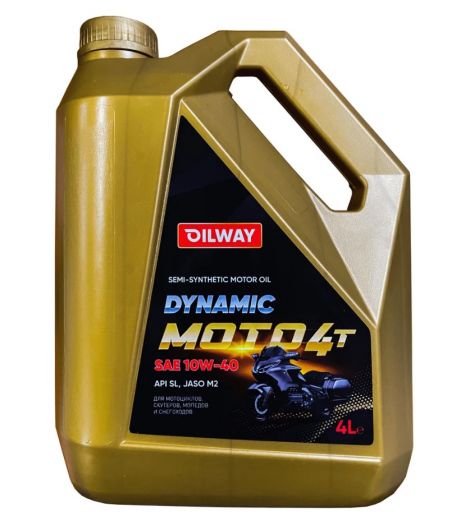 Oilway Dynamic Moto 4T 10w40 API SL  JASO M2  4л Масло моторное