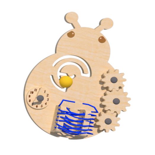 БЖ-К004 Бизиборд «Букашечка» (210х300 мм)