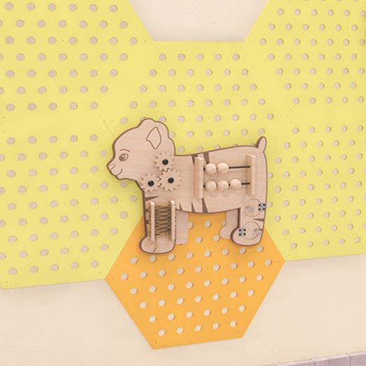 БЖ-К005 Бизиборд «Ловкий тигренок» (420х370 мм)