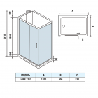 Душевая кабина WW500 LAINE 1211