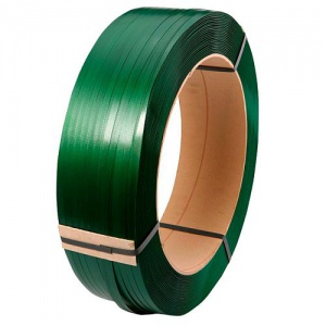 Полиэстеровая лента зеленая 16мм x 0,8мм x 1400м