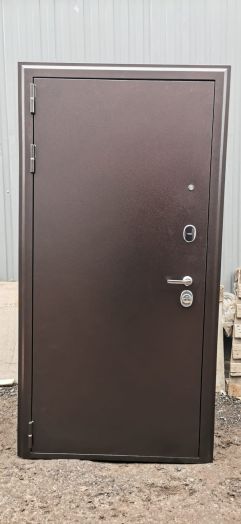 Дверь Входная РЕКС Спартак с зеркалом акация светлая поперечная