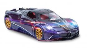 Металлическая модель автомобиля гиперкара Pagani Huayra 1/24 свет, звук, дым 21 см. (CZ145A)