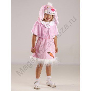 Карнавальный костюм Зайка 4-7 лет /плюш/Остр. Игр/