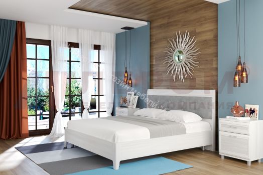 Кровать КР-2074  (1,8х2,0) с мягким изголовьем Мелисса