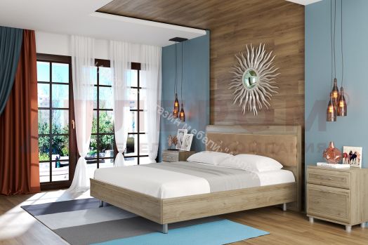 Кровать КР-2854 (1,8х2,0) с мягким изголовьем Мелисса