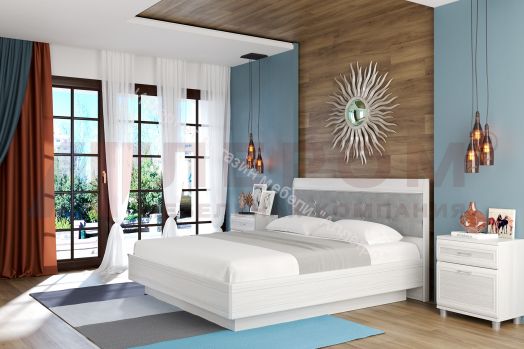 Кровать КР-1853 (1,6х2,0) с П/Мех и мягким изголовьем Мелисса