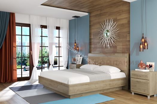 Кровать КР-1853 (1,6х2,0) с П/Мех и мягким изголовьем Мелисса