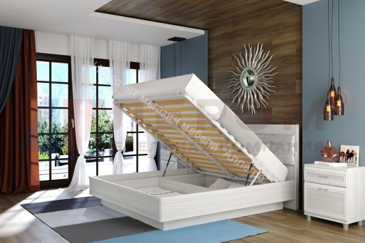 Кровать КР-1854 (1,8х2,0) с П/Мех и мягким изголовьем Мелисса