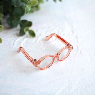 Кукольный аксессуар - Очки бежевые, 4,5 см.