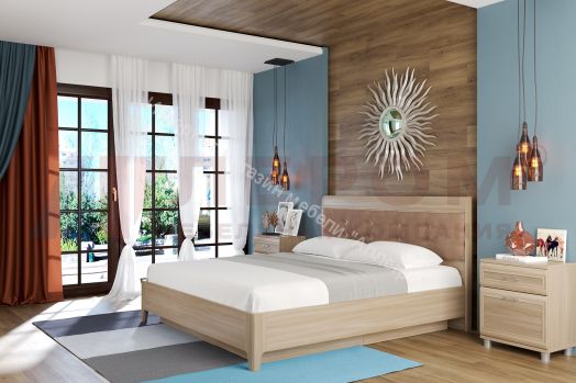 Кровать КР-1074 (1,8х2,0) с П/Мех. и мягким изголовьем Мелисса