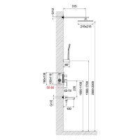 Встроенная душевая система Timo Selene SX-3069 (1113) схема 2