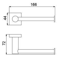 Туалетный бумагодержатель Timo Selene 12035/03 схема 3