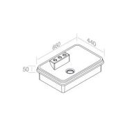 Раковина встраиваемая AET ITALIA CLASS RECTANGULAR CR прямоугольная L612T0R3V5 схема 3