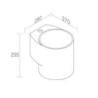 Подвесной рукомойник AET ITALIA IDEA TUBE L314T0R1V1 схема 2